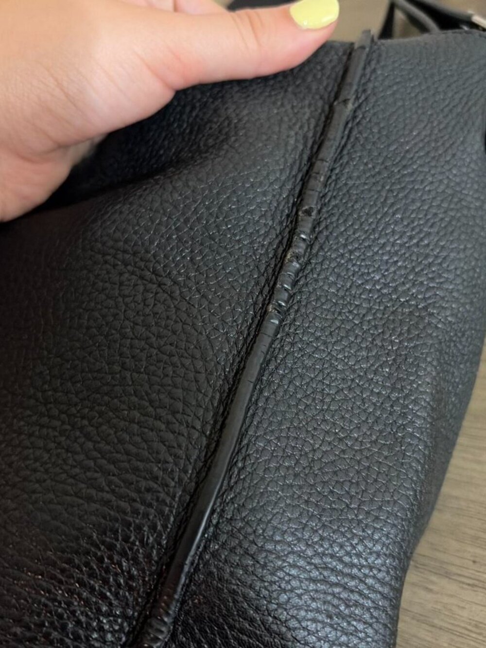 ALLSAINTS Black Kita Pebbled Leather Crossbody - Picture 7 of 8